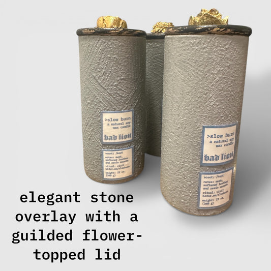 cool slate  12 oz slow burn candle