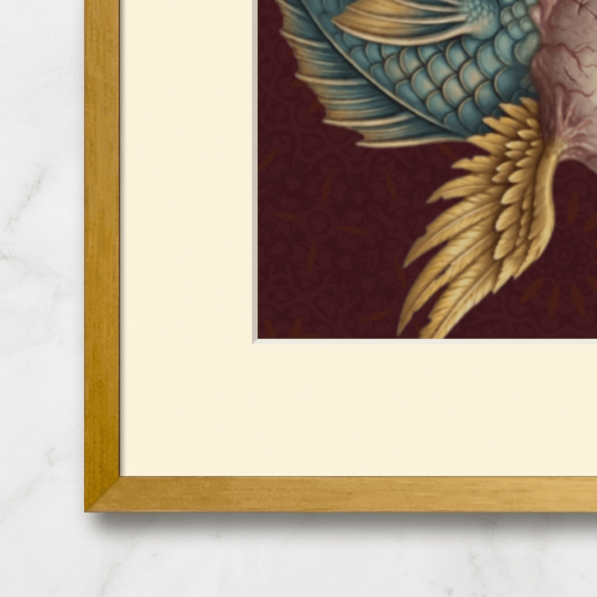 Holy See 15×15-inch gold-framed fine-art print - Bad Lion Productions LLC
