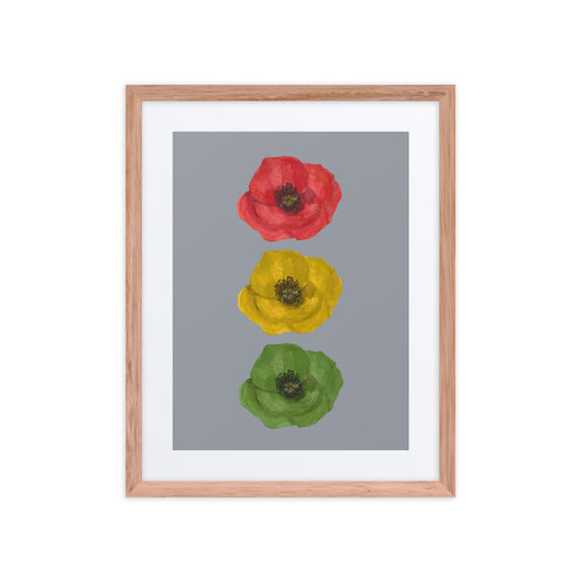 poppy signals / framed art print